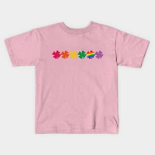 Rainbow Clover Kids T-Shirt
